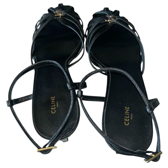 Womens Size EU 36 Pumps Heels Sandals in Leather Black - Picture 5 of 8